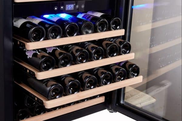 dual zone wine fridge 66 bottles