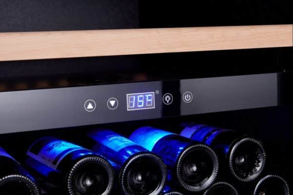wine cooler 180 bottles with Dual temperature zones
