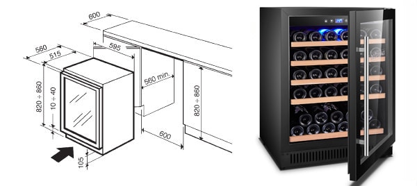 How to install a wine fridge