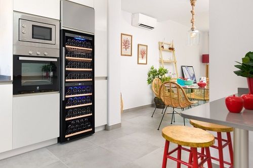 Built-in wine cooler kitchen