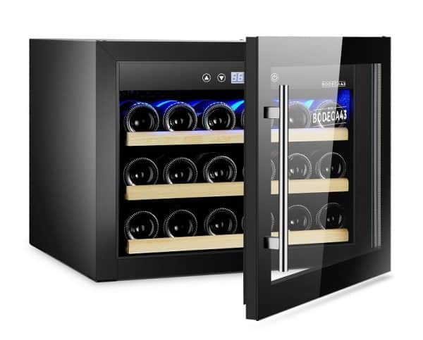 Small built-in wine fridge 18 bottles